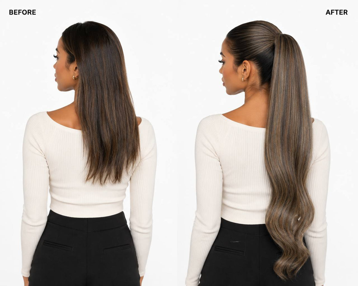 Wrap Around Ponytail