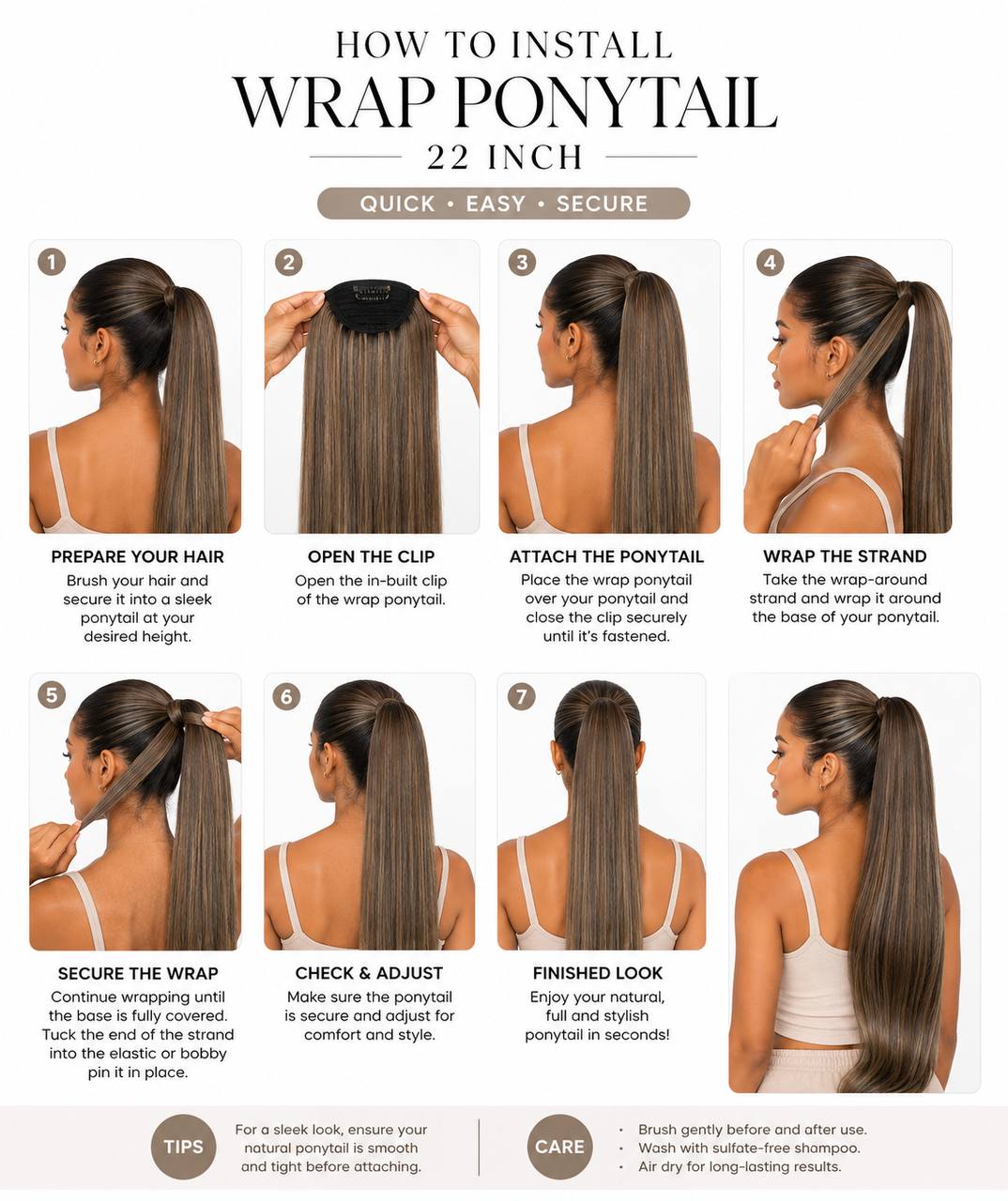 Wrap Around Ponytail