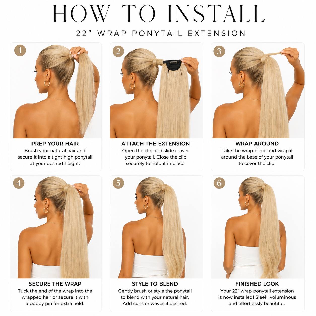 Wrap Around Ponytail