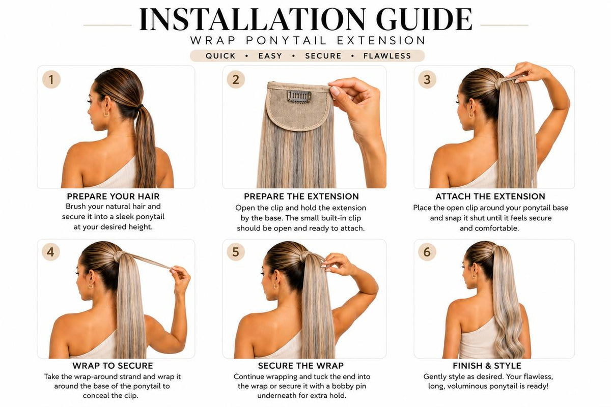 Wrap Around Ponytail