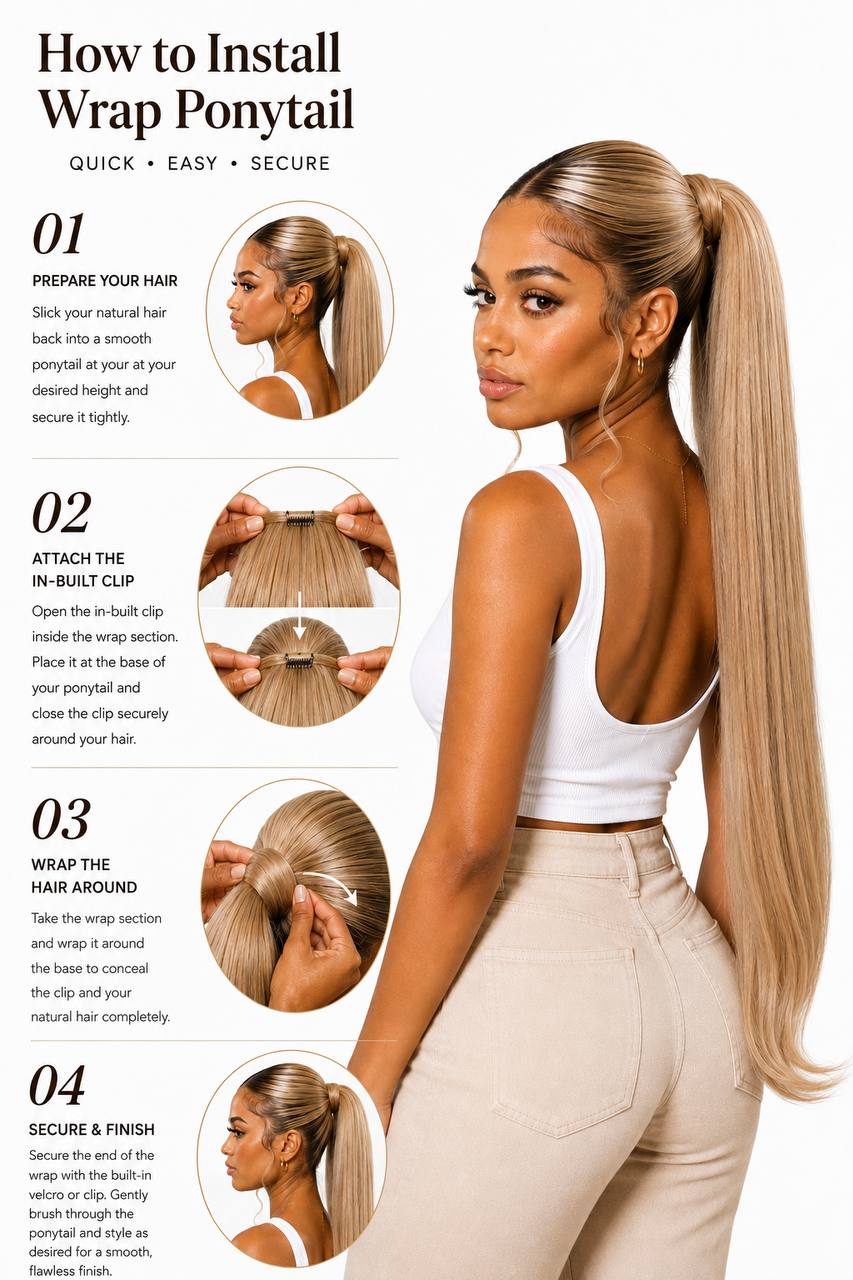 Wrap Around Ponytail