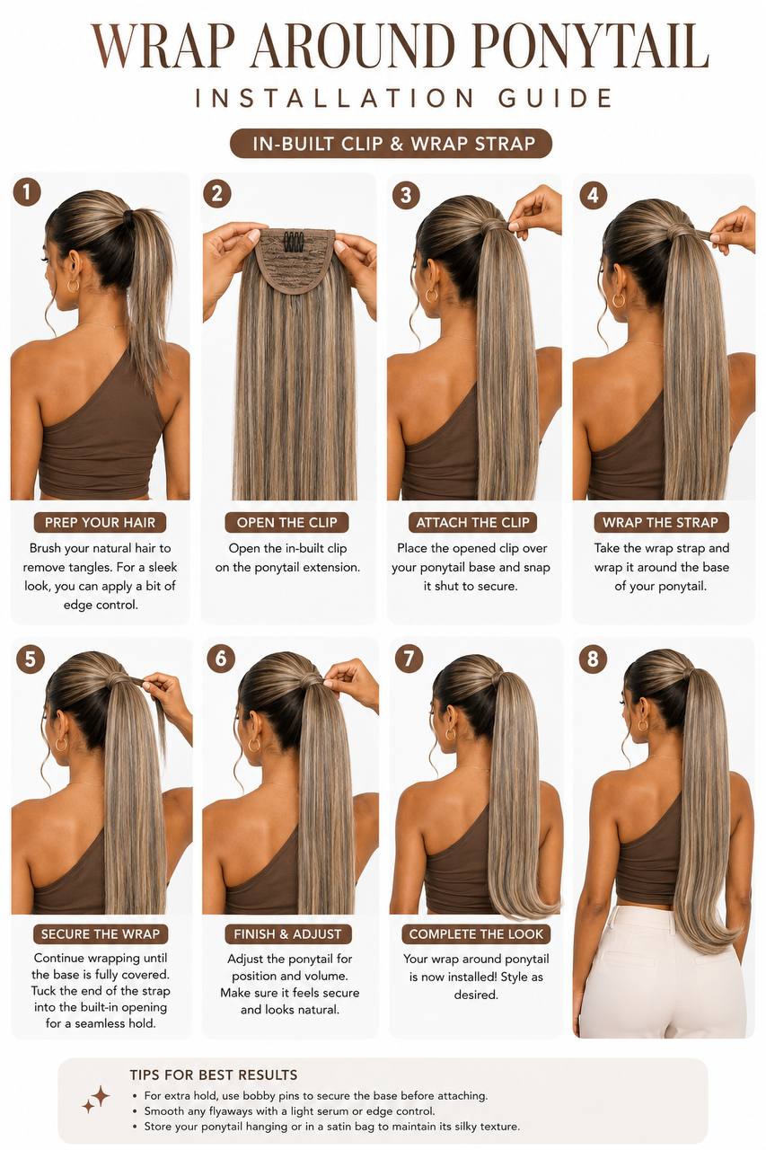 Wrap Around Ponytail