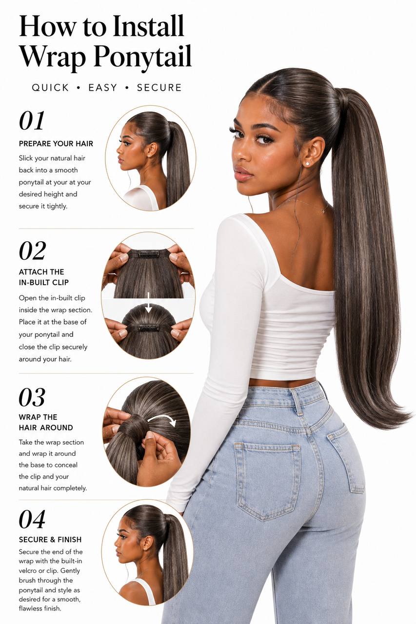 Wrap Around Ponytail