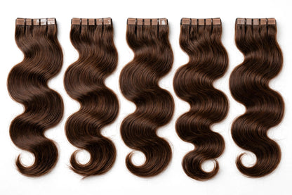 Wavy tape-in express weft