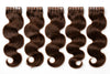 Wavy tape-in express weft