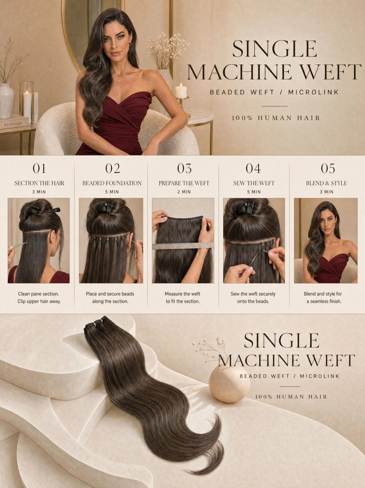 Single Machine Weft