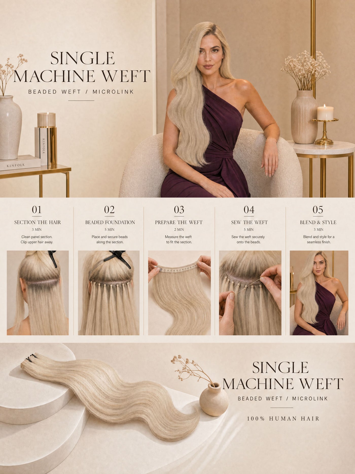 Single Machine Weft