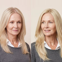 5.5"×6" New Injection Silk Top Diamond Topper, shade 1001 — before and after