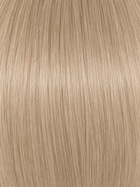 Fine mono under-vent hair topper in light blonde with beige tones