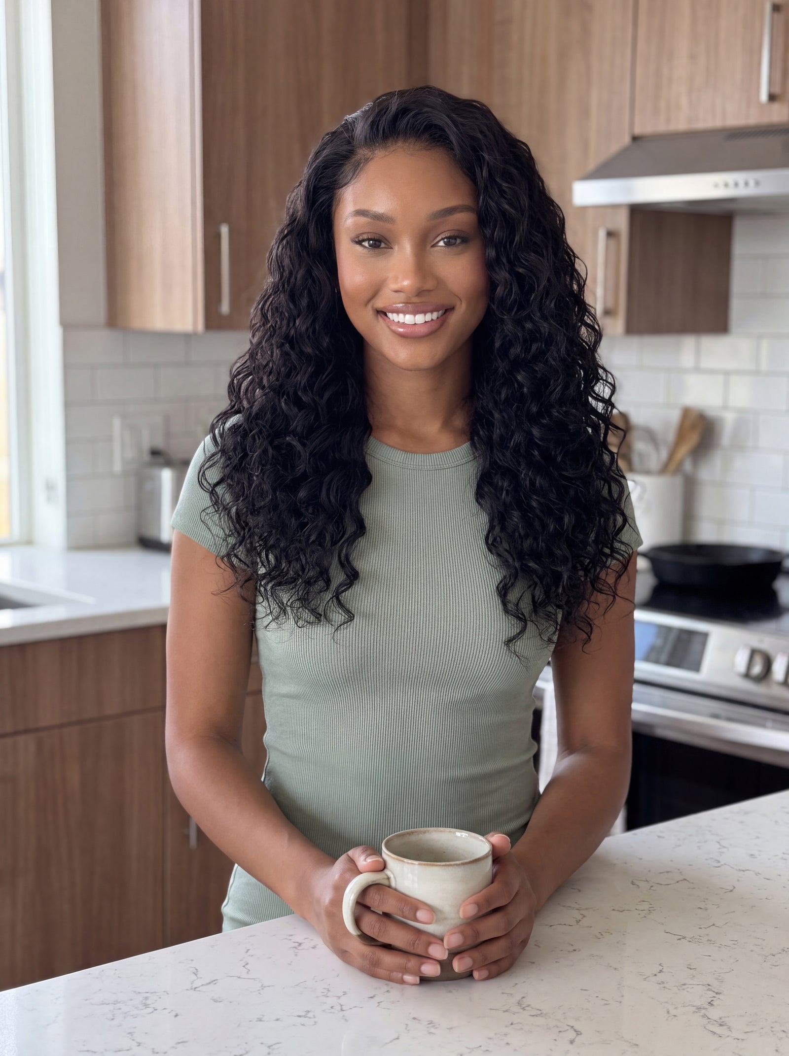 Capri Water Wave Half Wig