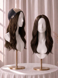 1/2" Welded Lace Front Top with Diamond Net Cover Medical Wig