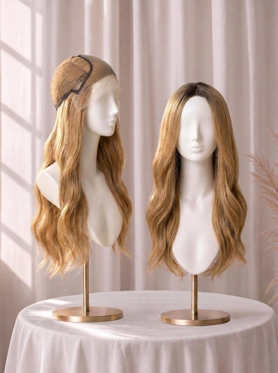 French Lace in Front, Top & Mono Cover with Wefted Sides & Back Jewish Wig