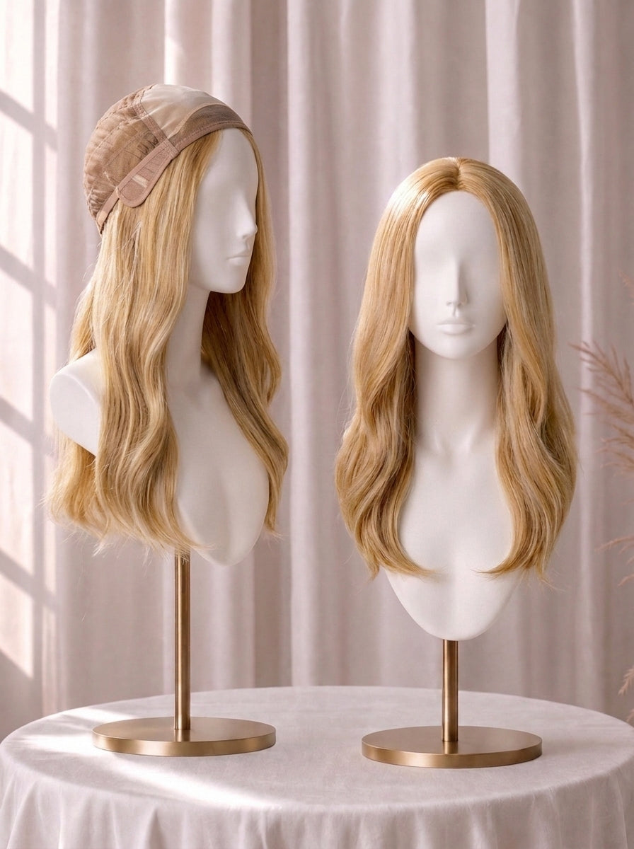 1/2" Welded Lace Front Top with Diamond Net Cover Medical Wig