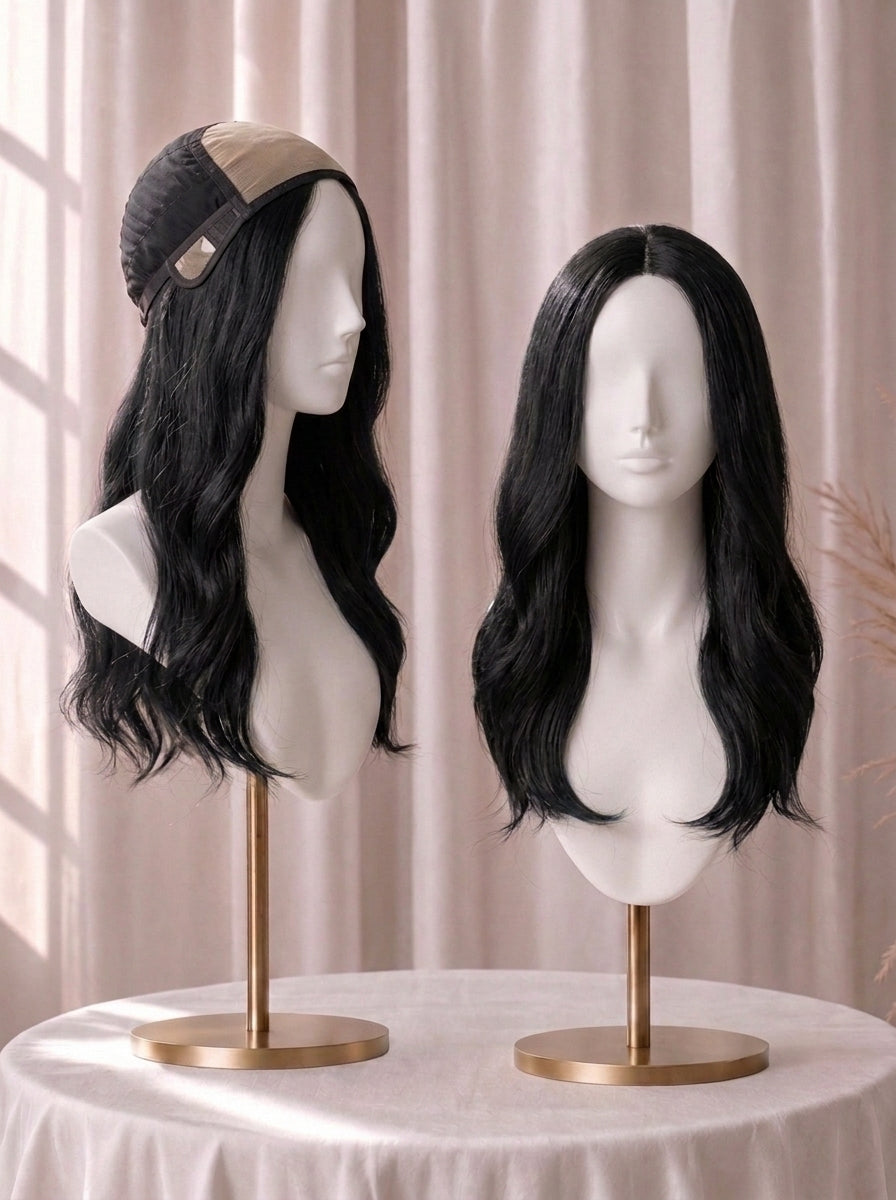1/2" Welded Lace Front Top with Diamond Net Cover Medical Wig