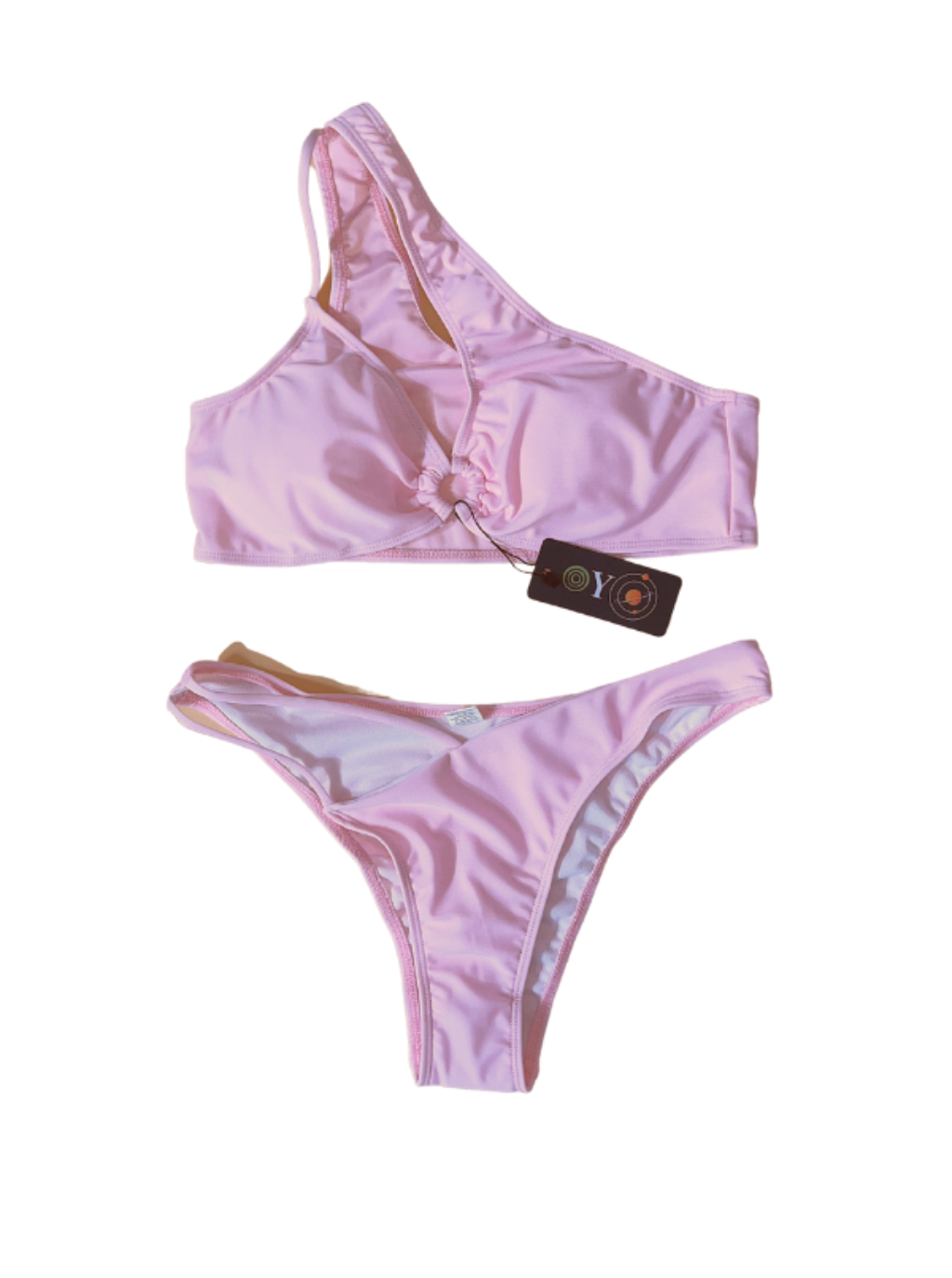 OYO Pink Asymmetrical Swimsuit