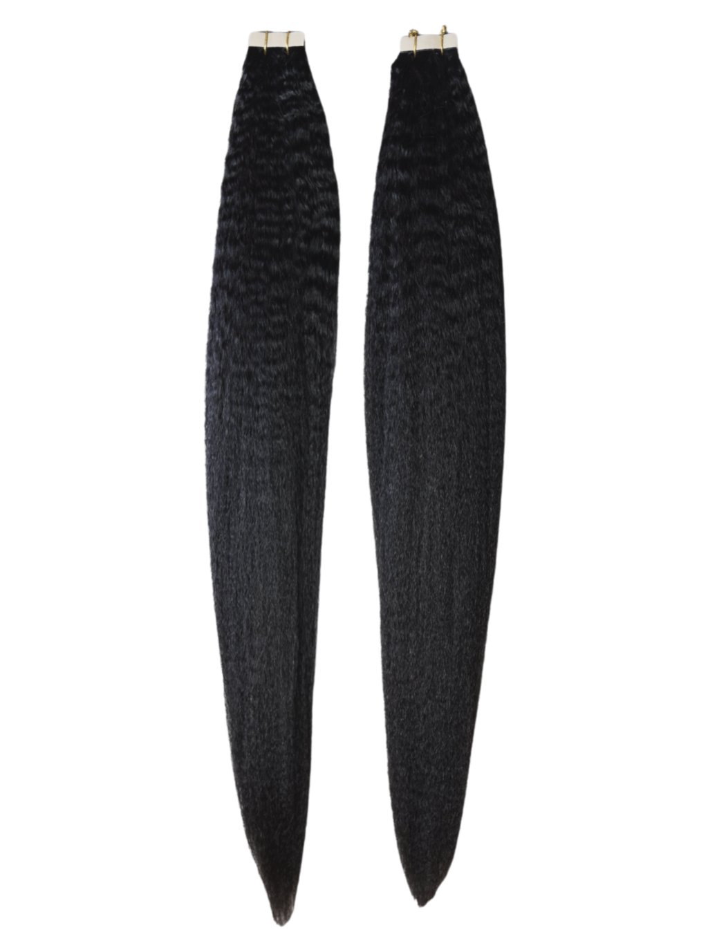 1B/Natural Black Kinky Straight Tape-In Extensions