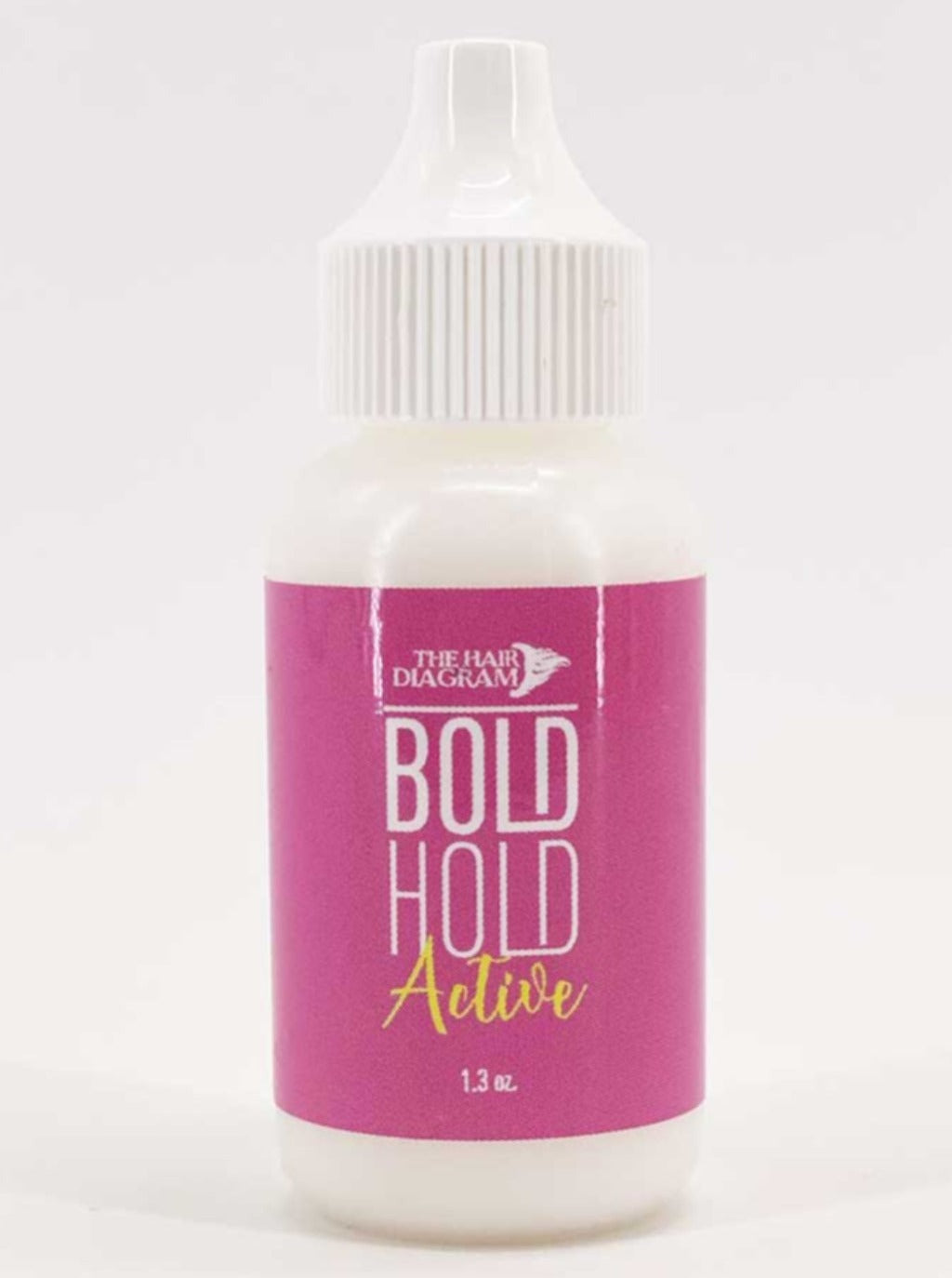 Hair hold gel bottle, Bold Hold Active, purple label