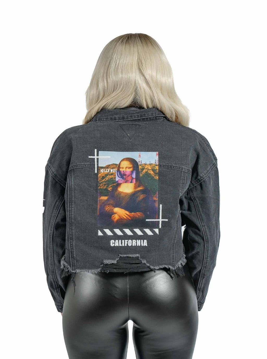 Mona Lisa-ish Black Frayed Jacket