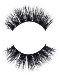 Gina Lashes false eyelash strip with thick black wispy fibers