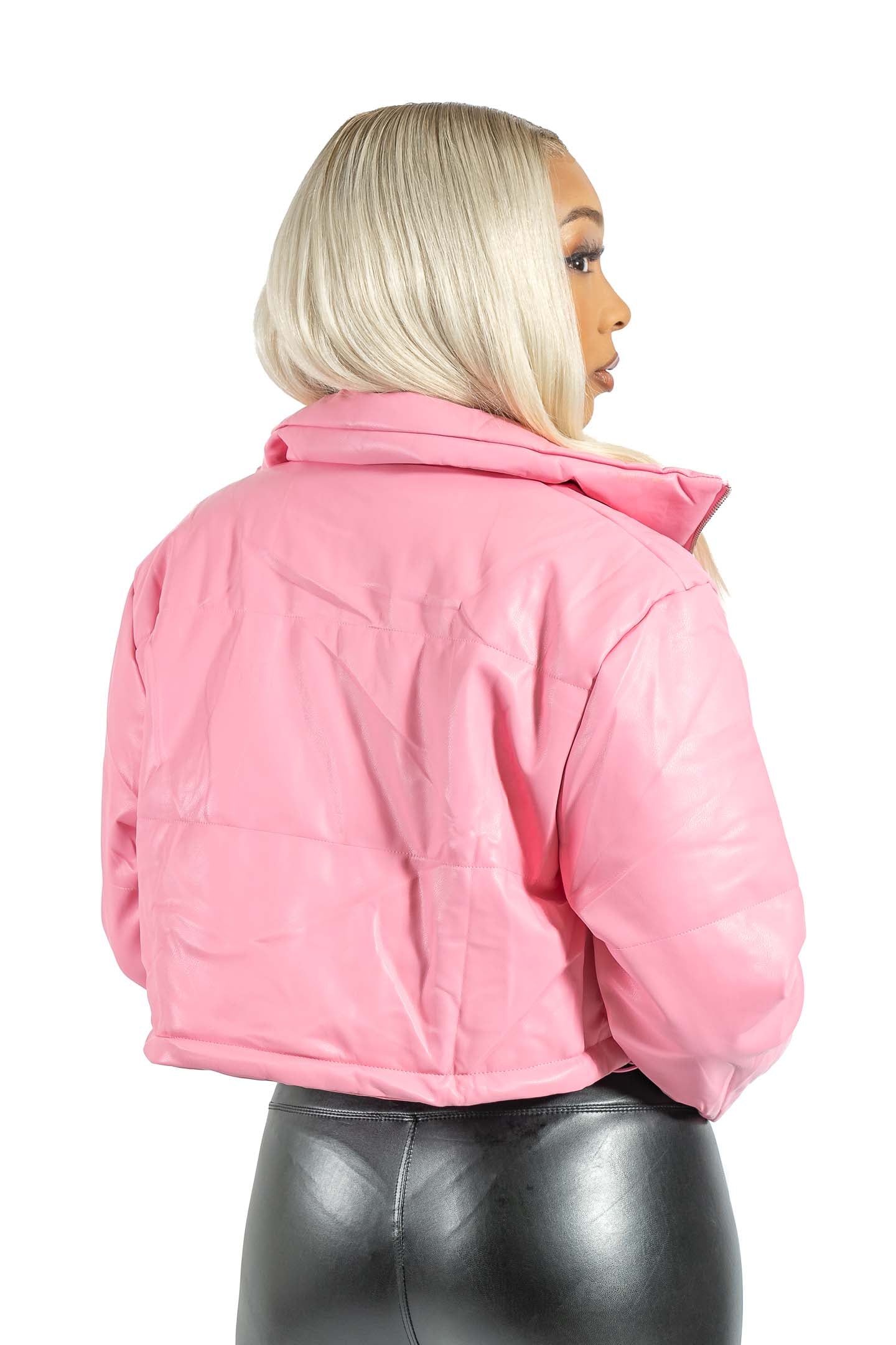 Pink Cropped Jacket